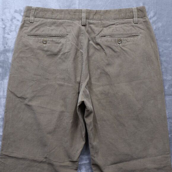 Banana Republic Pants Mens Size 33x32 Brown Relaxed Straight Cotton Corduroy - Picture 9 of 12